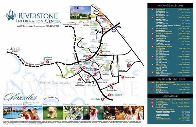Riverstone Model Home Map