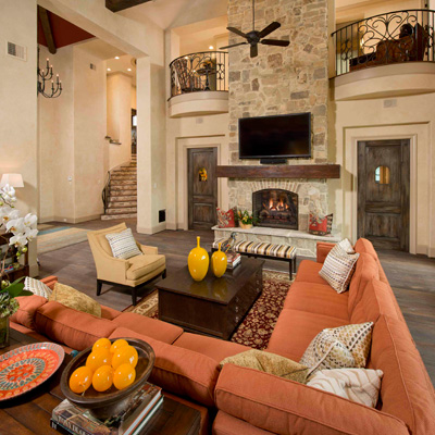 Living Room Interior Design - New Home Houston